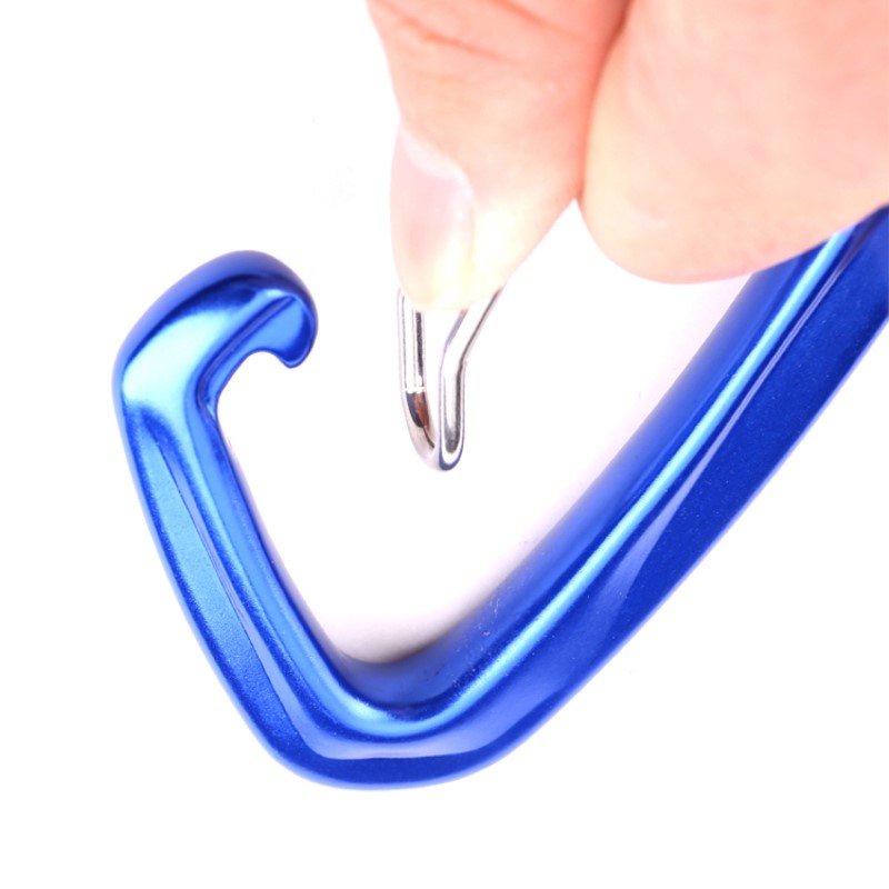 Kültéri horog sziklamászás fő zár karabiner többfunkciós karabiner karabiner szabadtéri gyorsfogás gyors esés felszerelés biztonsági zár tapintó lyuk d-alakú acélhuzal csat fő zár repülés alumínium ötvözet